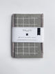 Grid White on Warm Grey - Gift Set (Tea Towel + Sponge Cloth)